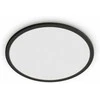 Lubinis šviestuvas Paviršinis LED šviestuvas PHILIPS SUPERSLIM, IP44, 18 W, 2700 K, 1500 lm, dimer., juodos sp., Ø29 cm