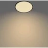Lubinis šviestuvas Paviršinis LED šviestuvas PHILIPS SUPERSLIM, IP44, 18 W, 2700 K, 1500 lm, dimer., juodos sp., Ø29 cm