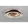 Lubinis šviestuvas Lubinis LED šviestuvas TRIO CAYA, 58W, max 6800lm, 2300/3000/4000K, dimeriuojamas, ø50 cm