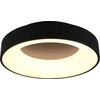 Lubinis šviestuvas Trio Girona -LED-plafondi, 45 cm, musta, 3100 lm, 3000 K, jungiklio reguliatorius