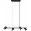 Lubinis šviestuvas Trio Marley -riippuvalaisin 80 cm, 4-osainen, GU10, mattamusta