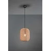 Lubinis šviestuvas Trio Runa -riippuvalaisin 35 cm, E27, mattamusta/sisal