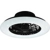 Lubinis šviestuvas Trio Stralsund -LED-tuuletinvalaisin 50 cm, 30 W, mattamusta