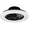 Lubinis šviestuvas Trio Stralsund -LED-tuuletinvalaisin 50 cm, 30 W, mattamusta