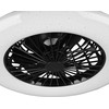 Lubinis šviestuvas Trio Stralsund -LED-tuuletinvalaisin 50 cm, 30 W, mattamusta