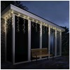 Lumineo Icicle twinkle koristevalosarja ulkokäyttöön, 3,75 metriä