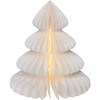Lumineo paperikuusi valolla, 28 cm, lämmin valkoinen, paristokäyttöinen