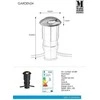 Įmontuojamas lauko šviestuvas Garden 24 IP44 Markslojd 0.8W 20Lm juodas