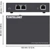 Intracom INTELLINET 2-port Gigabit Ultra PoE plėstuvas Prideda iki 100m 328ft prie PoE diapazono PoE maitinimo biudžeto 60W 2x PSE prievadai IEEE 802.3bt/at/af