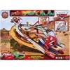 Mattel „Disney Cars“ – Radiator Springs lenktynių ir gelbėjimo gelbėjimo kelio lenktynių rinkinys su 4 žaisliniais automobiliais (JFL57)
