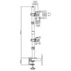 Laikiklis Mozi Basic Tower Stand stalinis stovas dviem ekranams