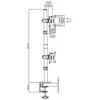 Laikiklis Mozi Basic Tower Stand stalinis stovas dviem ekranams