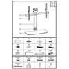 Laikiklis Mozi Tablestand B1 32-70 "TV pasukamas stalo stovas