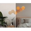 Sieninis šviestuvas Nanoleaf | Elementų medžio išvaizdos šešiakampių išplėtimo paketas (3 panelės) | Šaunus Baltas + Šiltas Baltas