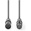 Kabelis Nedis XLR - XLR 1 m pilka (COTH15012GY10)