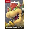 Nintendo eShop dovanų kortelė 50 eurų, aktyvavimo kortelė