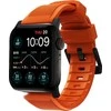Dėklas Nomad Rugged Strap, oranžinis/juodas - AW Ultra 2/1 (49mm) 9/8/7 (45mm)/6/SE/5/4 (44mm)/3/2/1 (42mm)