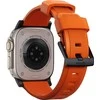 Dėklas Nomad Rugged Strap, oranžinis/juodas - AW Ultra 2/1 (49mm) 9/8/7 (45mm)/6/SE/5/4 (44mm)/3/2/1 (42mm)