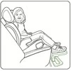 Stoneline Nordbaby KneeGuardKids4 -jalkatuki autoon