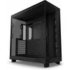 Kompiuterio korpusas NZXT H6 FLOW RGB MIDI BOKŠTAS SU LANGU, Juodas