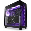 Kompiuterio korpusas NZXT H6 FLOW RGB MIDI BOKŠTAS SU LANGU, Juodas