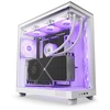 NZXT H6 Flow RGB kompiuterio korpusas, Mid-Tower, ATX, su 3 RGB ventiliatoriais, baltas (CC-H61FW-R1)
