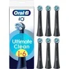 Oral-B iO Ultimate Clean vaihtoharjat, 6 kpl, musta