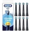 Oral-B iO Ultimate Clean Juodas pakaitiniai šepetėliai, 8 vnt., juodi