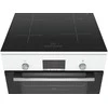 Bosch HLN39A020 Serie 4, Laisvai statoma indukcinė viryklė, balta 