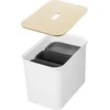 Orthex SmartStore Collect rūšiavimo rinkinys su faneros dangteliu, 76 L, baltas