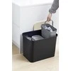 Orthex SmartStore Collect rūšiavimo rinkinys su faneros dangteliu, 76 L, juodas