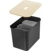 Orthex SmartStore Collect rūšiavimo rinkinys su faneros dangteliu, 76 L, juodas