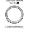 Oura Ring 4 älysormus, Brushed Sidabrinis, koko 15