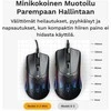 Glorious Model O 2 Mini žaidimų pelė, RGB – juodos spalvos