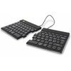 R-Go Tools Ergonomic klaviatūra R-Go Split Break with break software, ergonomic split klaviatūra, QWERTY (NORDIC), Bluetooth, juodas, Wireless, Bluetooth, Scissor key switch, QWERTY, Juodas