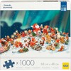 Peliko dėlionė 1000 vnt. - Žiemos linksmybės