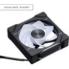 PHANTEKS D30 PWM Reverse Airflow D-RGB - 120mm, juoda