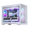 Phanteks XT M3 PC Case, Mini Case, mATX, RGB, Tempered Glass – including 3x 120mm Fans, Baltas