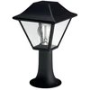 Stalp pentru iluminat exterior Philips Alpenglow, 1xE27, max 60W, IP44 ,302x174mm, Negru