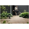 Stalp pentru iluminat exterior Philips Alpenglow, 1xE27, max 60W, IP44 ,302x174mm, Negru