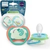 Philips Avent čiulptukas „Ultra Air Night 6-18M“ (2 vnt.) berniukams SCF376/28 SCF376/28 (8720689042512)