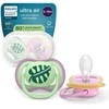 Philips Avent Ultra air tutti, 6–18 kk, 2 kpl, vihreä/pinkki