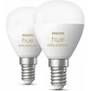 „Philips Hue Baltas Ambiance“ sferos dviguba pakuotė, E14, 470 lm