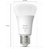„Philips Hue“ išmaniųjų lempų sudėtinė pakuotė, balta, E27, 1100 lm, 2 PACK