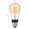 Philips Hue E27 WA 7W Fil ST64
