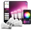 „Philips Hue WCA 810 A60 E27 4P EU“ | E27 | 6 W | Baltos ir spalvotos šviesos | „Bluetooth“ ir „Zigbee“