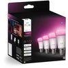 „Philips Hue WCA 810 A60 E27 4P EU“ | E27 | 6 W | Baltos ir spalvotos šviesos | „Bluetooth“ ir „Zigbee“
