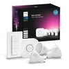 Philips Hue "White and Colour" GU10 Lempučių rinkinys, 3 vnt + reguliatoriaus jungiklis