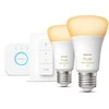 Philips Hue "White ambiance” pradžios rinkinys: 2 E27 išmaniosios lemputės (1100) + šviesos reguliatoriaus jungiklis