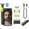 Barzdaskutė Philips OneBlade Pro 360 veidui + kūnui, QP4631/65, Juodos ir žalios spalvos